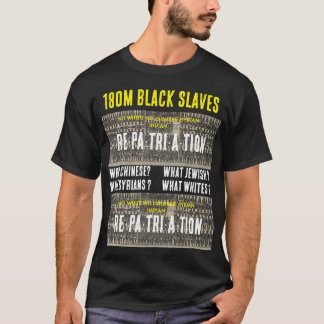 180 M. ESCLAVES NOIRES. T-shirt basique foncé