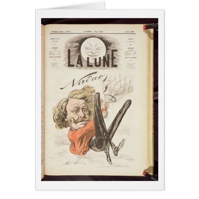 1820-1910) pages titre de Nadar (de "La Lune", (Devant)