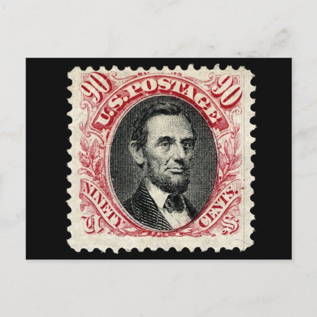 1869 Timbre Postage 90¢ Lincoln Carte postale (Devant)