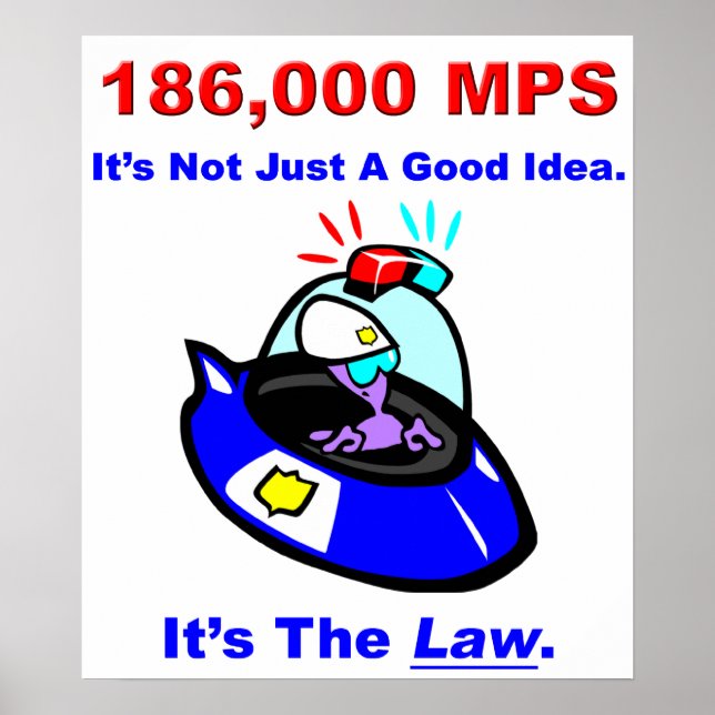 186,000 MPS Poster (Devant)