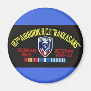 187e Magnet de guerre aéroporté de Corée - Cerc