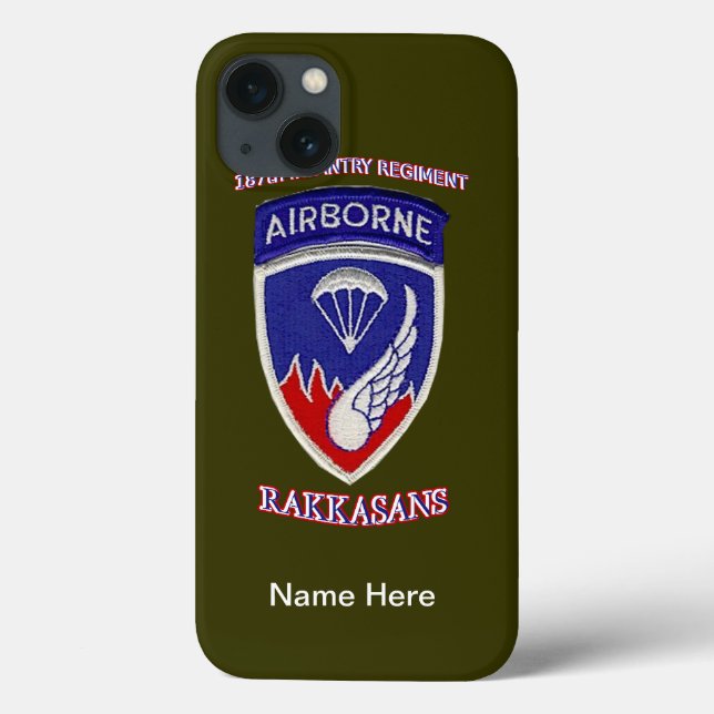187e Régiment d'infanterie iPad Barley Là Coque (Verso)