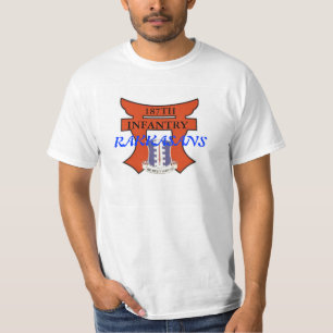 187th T-shirt d'infanterie avec la conception de