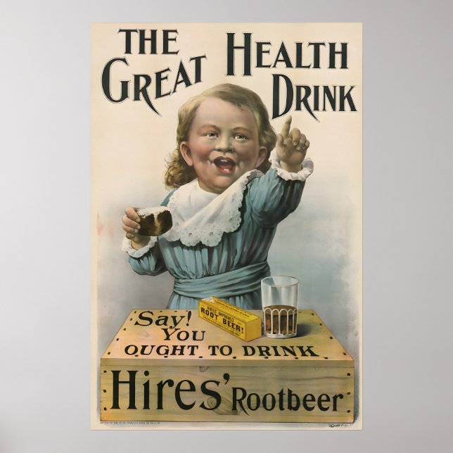 1892 Hires Root Beer Poster (Devant)
