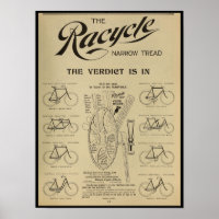 1896 Vintage Bicycle Magazine Ad Art Poster