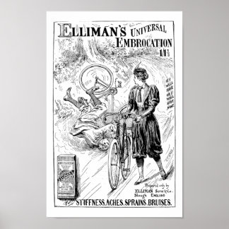1897 Vêtements - Poster d'équitation à vélo