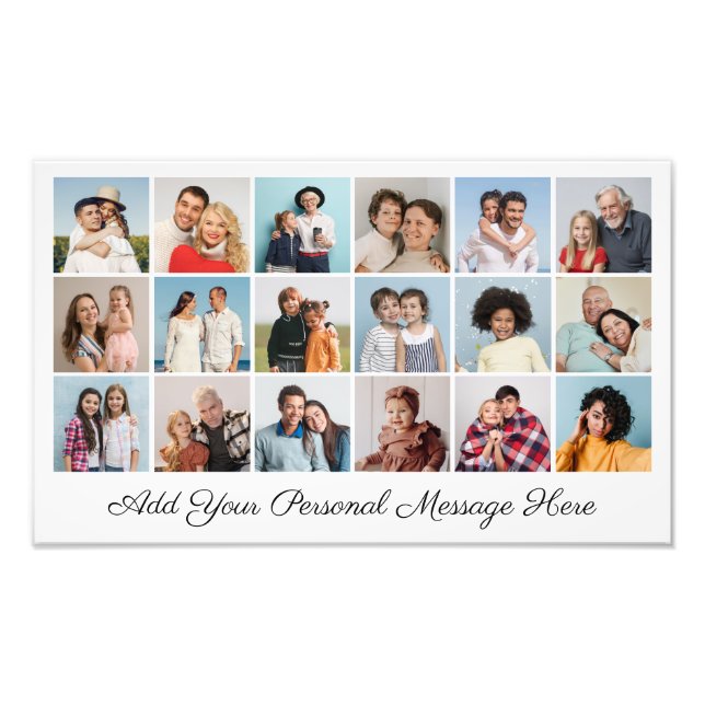 18 Photo Collage Ajouter Un Message De Voeux Photo (Devant)