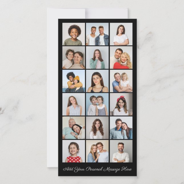 18 Photo Collage Ajoutez Votre Propre Carte De Voe (Devant)