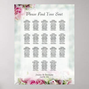 18 Tableau Mariage Roses roses rose