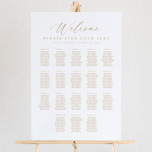 18 Tableaux Bienvenue Tableau des sièges