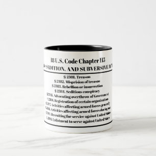 18 US Code Chapitre 115 Mug