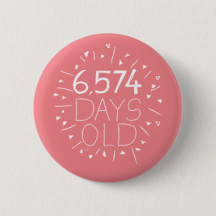 18e anniversaire badge de fête accessoire adolesce