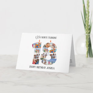 18e anniversaire Carte photo