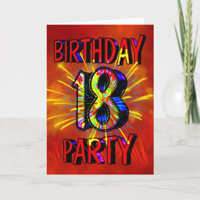 18e fête d'anniversaire Invitation (Devant)