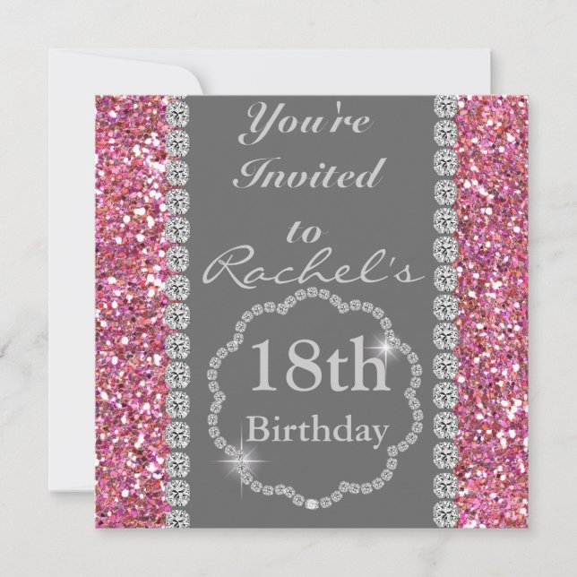 18e Invitation à la fête d'anniversaire de PINK BL (Devant)