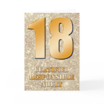 18e Joyeuse carte d'anniversaire