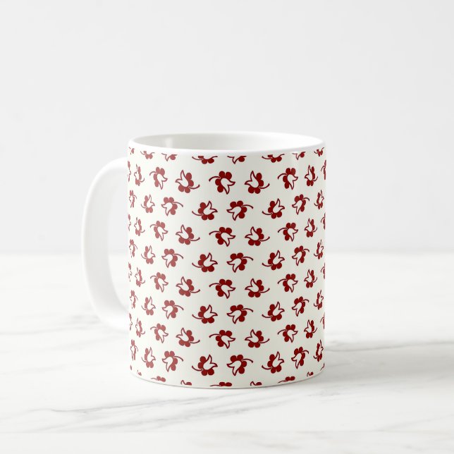 18e siècle Calico 1 Café Mug (Devant gauche)