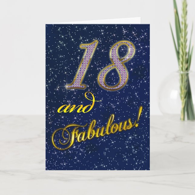 18ème Invitation de fête d'anniversaire (Devant)