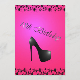 18ème Invitation de fête d'anniversaire pour des