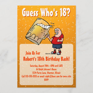 Invitations Drole De Biere Anniversaires Zazzle Fr