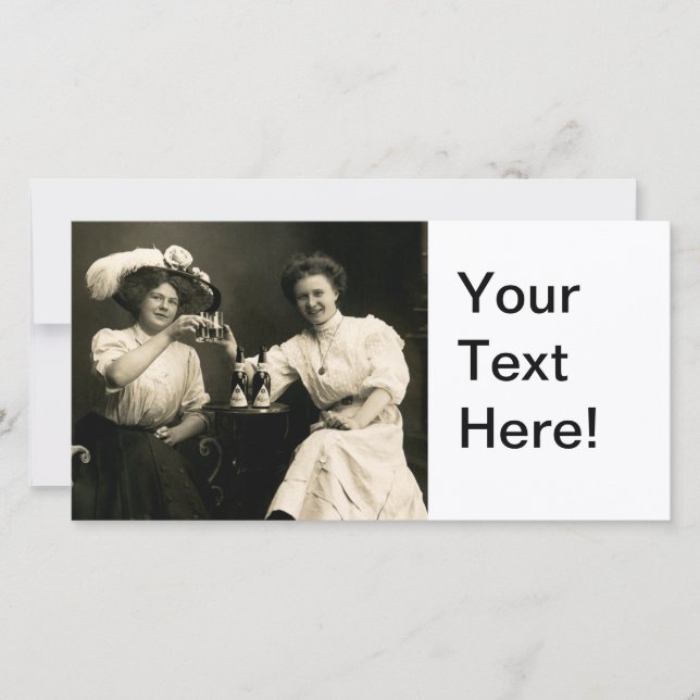 1905 Beer Drinking Girl Friends (Devant)
