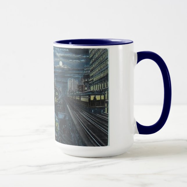 1910 New York City By Night Mug (Droite)
