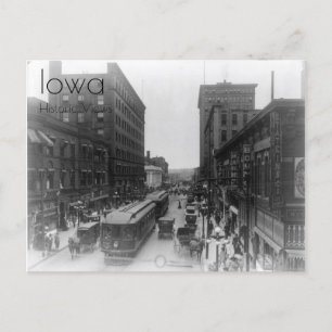 1910 Vue de la carte postale du centre-ville des M