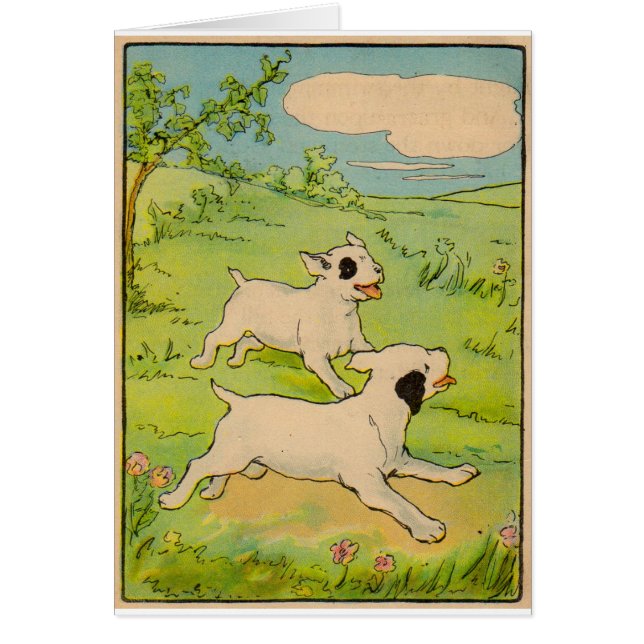 1914 two dogs running (Devant)