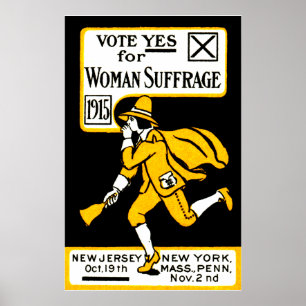 1915 Oui ! Poster du suffrage féminin