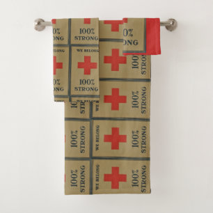 1920 WWI Croix-Rouge "Nous appartenons à 100% fort