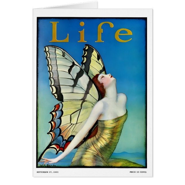 1920s style girl greetings card  (Devant)