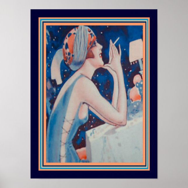 1923 Vie Parisienne Art Déco Imprimer 12 x 16 (Devant)