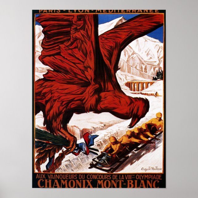 1924 Olympic Winter Games Poster (Devant)