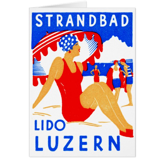 1929 Art Déco Strandbad Lido Luzern (Devant)
