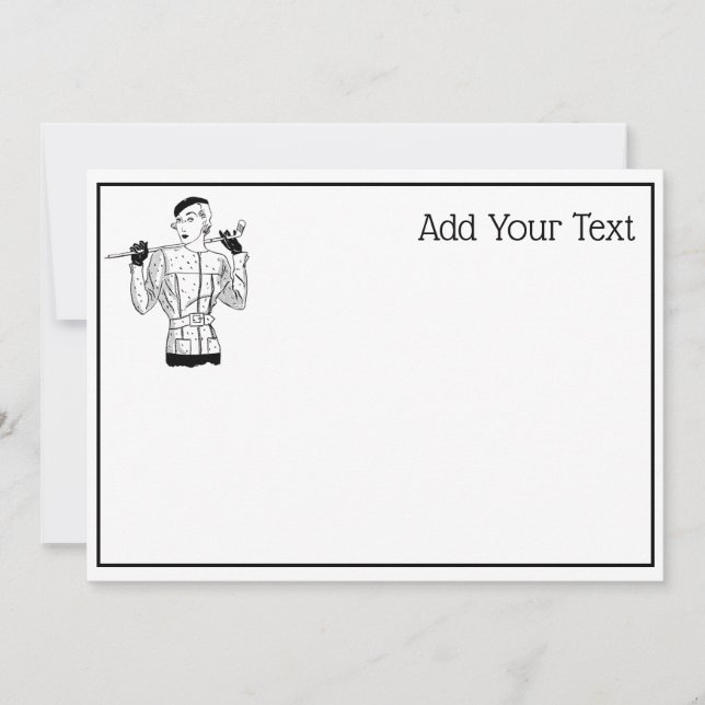 1930 s Fashionable Lady Golfer avec le club de gol (Devant)