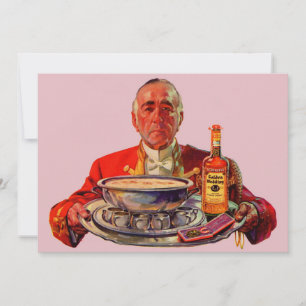 1937 majordome avec plateau et whisky Golden Weddi