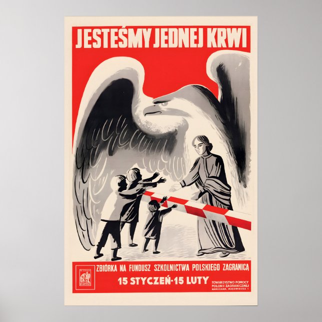 1938 Poster Poland Unite all Poles in one country (Devant)
