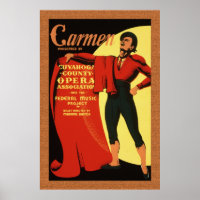 1939 Opera: Carmen 36 x 24 Poster