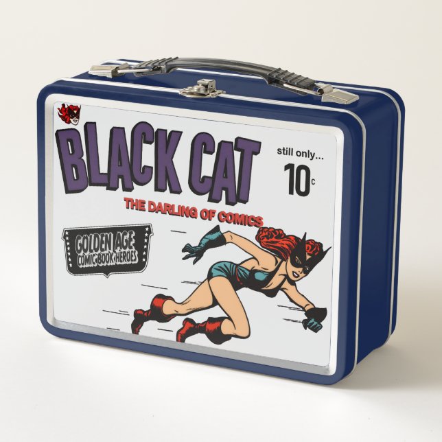 1940's Black Cat Metal Lunchbox (Devant)