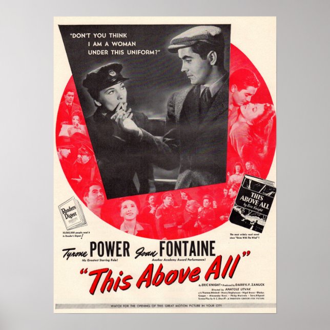 1942 This Above All movie poster (Devant)