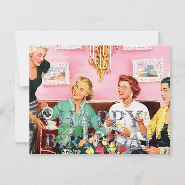 1950's Afternoon Tea Joyeux anniversaire (Devant)