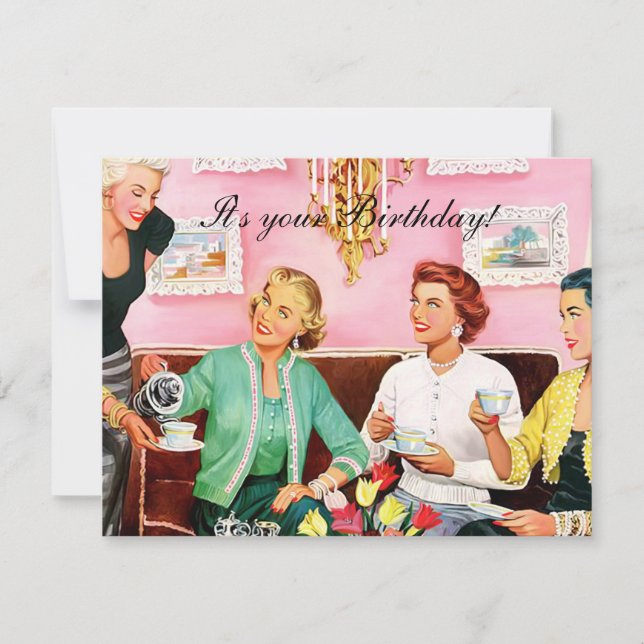 1950's Afternoon Tea Joyeux anniversaire (Devant)