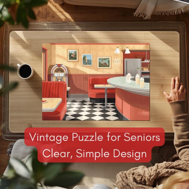 1950s American Diner Puzzle – Vintage Jukebox (Créateur téléchargé)