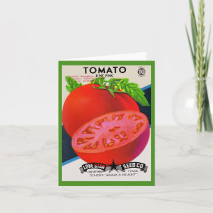 1950s seed packet tomato print