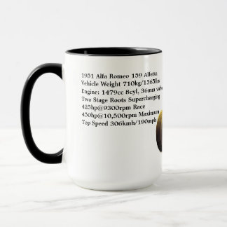 1951 Alfa Romeo 159 Alfetta Spécifications Mug