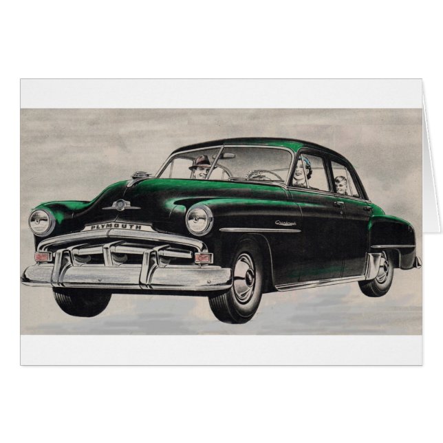 1951 Plymouth Cranbrook vert (Devant horizontal)