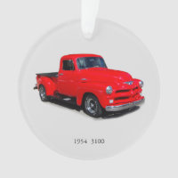 1954 3100 camionnette rouge ornement acrylique