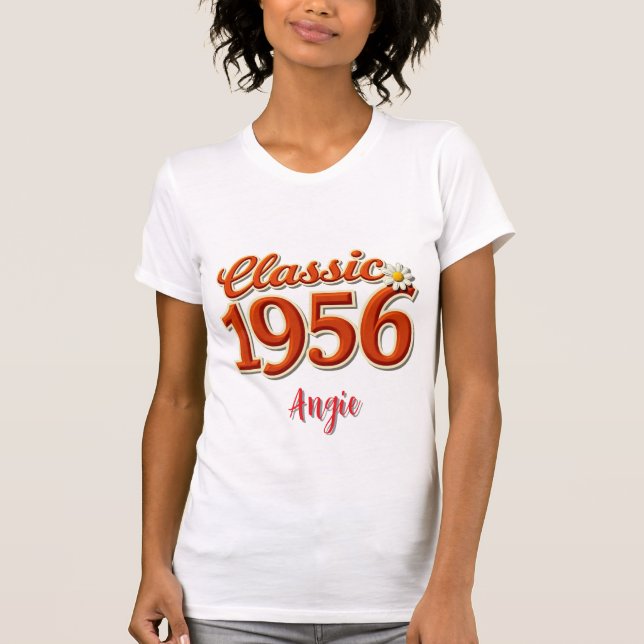 1956 70th Birthday Personalized T-Shirt (Devant)