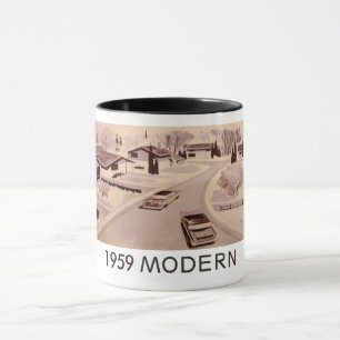1959 véritables tasse résidentielle moderniste