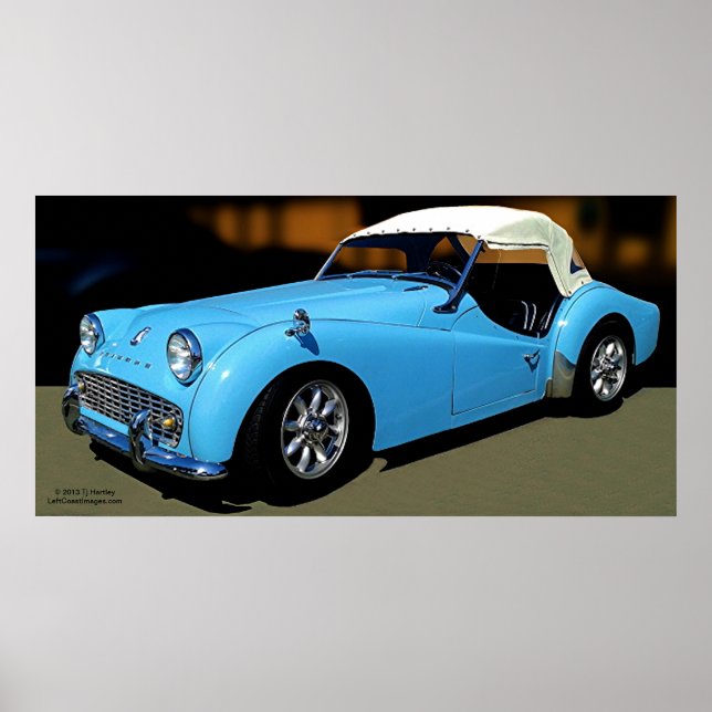 1960 TRIUMPH TR3 POSTER (Devant)